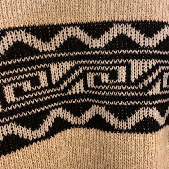 Ecote Aztec Pattern Cardigan Open Front Sweater - Picture 4 of 5